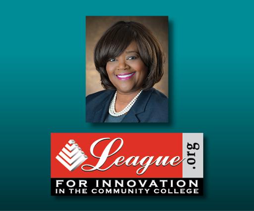 Tri-C's JaNice Marshall and League for Innovation in the Community College logo