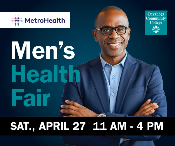 Graphic of Black male for Men's Health Fair