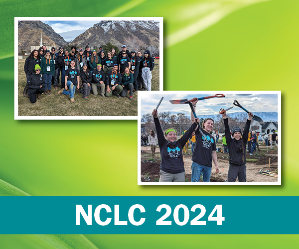 Graphic with images of Tri-C's Plant Science and Landscape Technology competition team