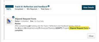 Stipend Request Form link