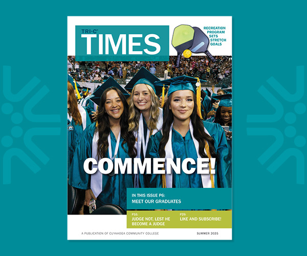 Graphic of Summer 2025 issue of Tri-C Times