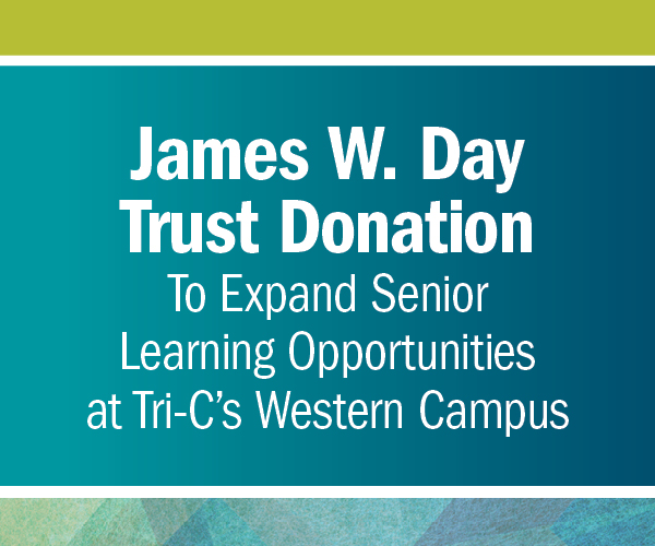 Graphic with image of James Day