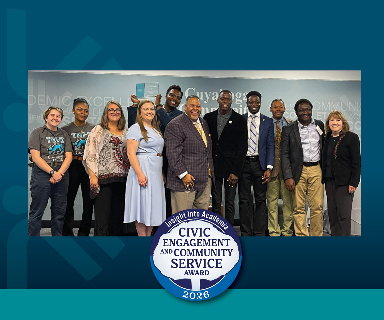 Photo of Tri-C students and administrators