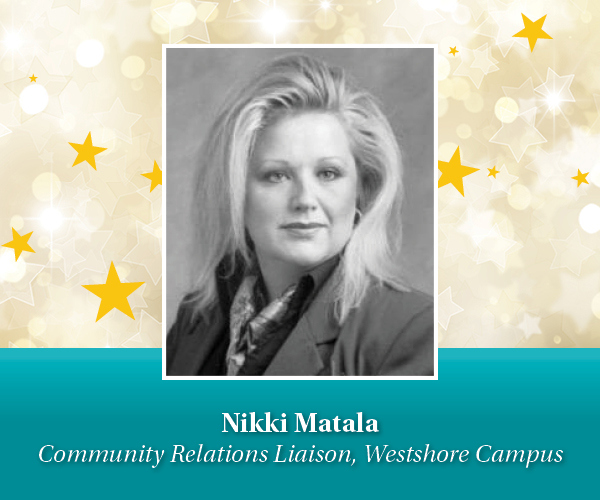 Graphic with image of Nikki Matala
