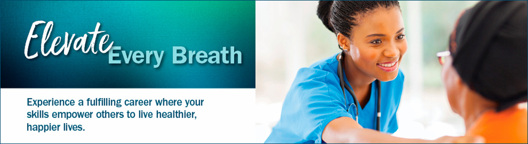 Respiratory technician with patient