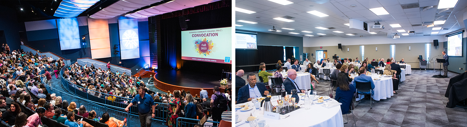 Images of rental spaces at Tri-C