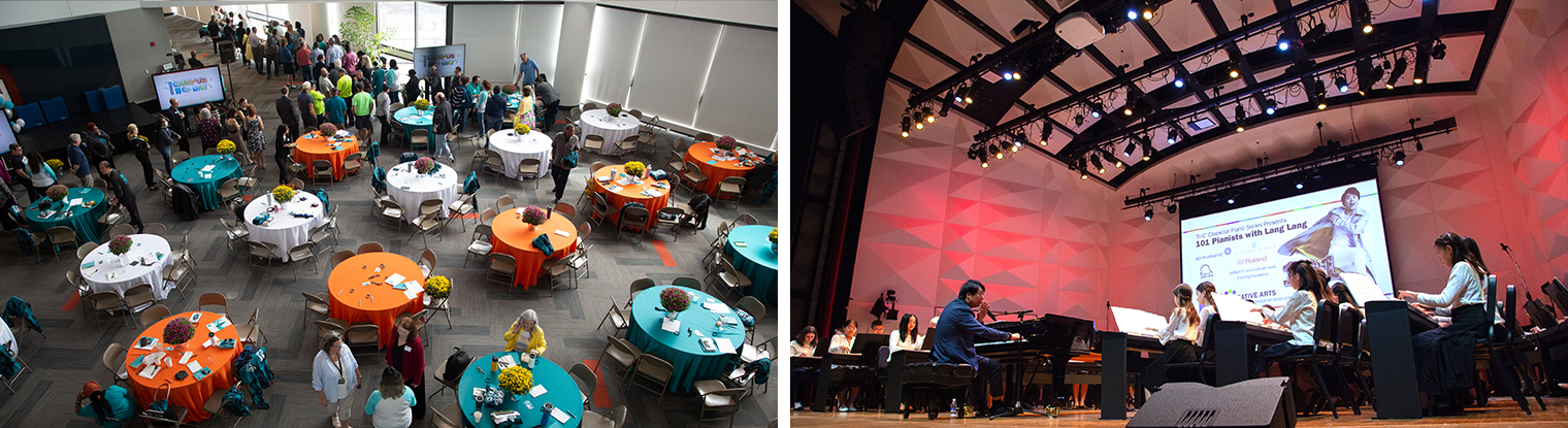 Images of rental spaces at Tri-C