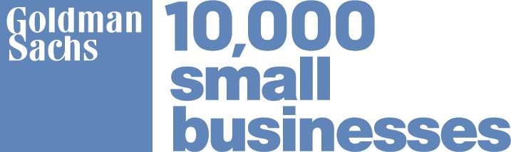 Logo for the Goldman Sachs 10,000 Small Businesses program at Tri-C