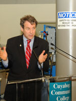Sherrod Brown at Tri-C in 2000