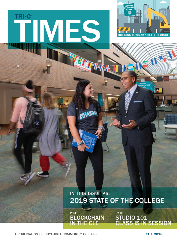 Cover of the State of the College Fall 2018 edition of Tri-C Times