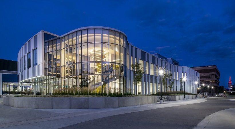 Metropolitan Campus Center at night