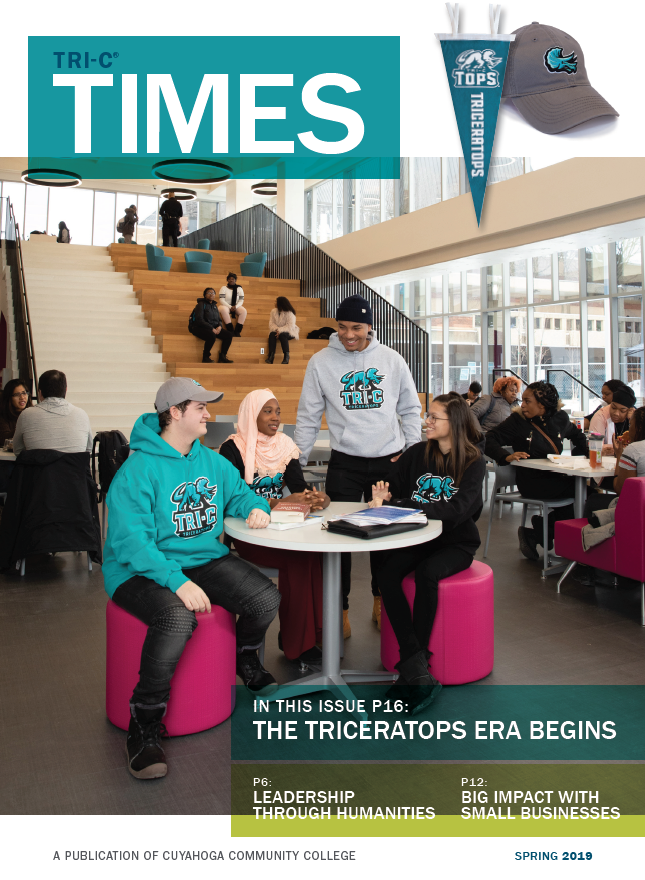 Cover of the Spring 2019 edition of Tri-C Times