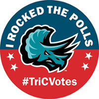 Tri-C Rock the Polls logo