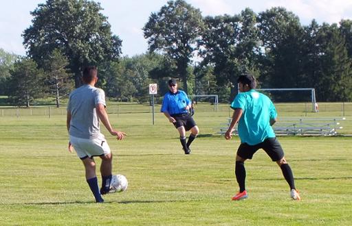 Alumni soccer game