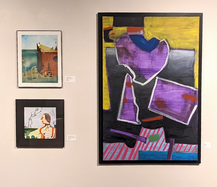 artwork on gallery walls