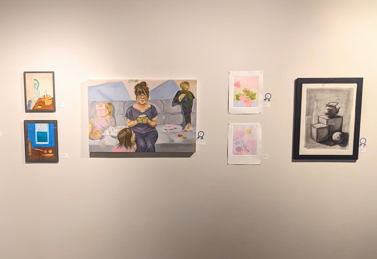 artwork on gallery walls