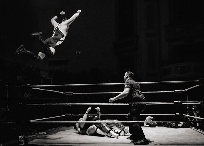 Photograph of Wrestlers