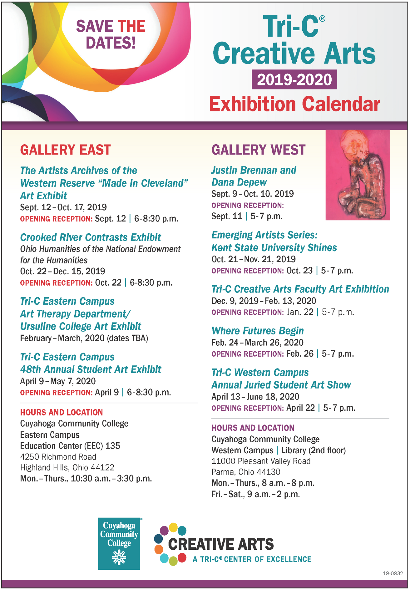 Art Galleries tri c academic calendar fall 2021