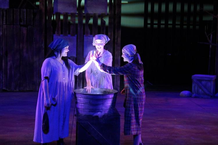 The three witches from Macbeth, presented March of 2019