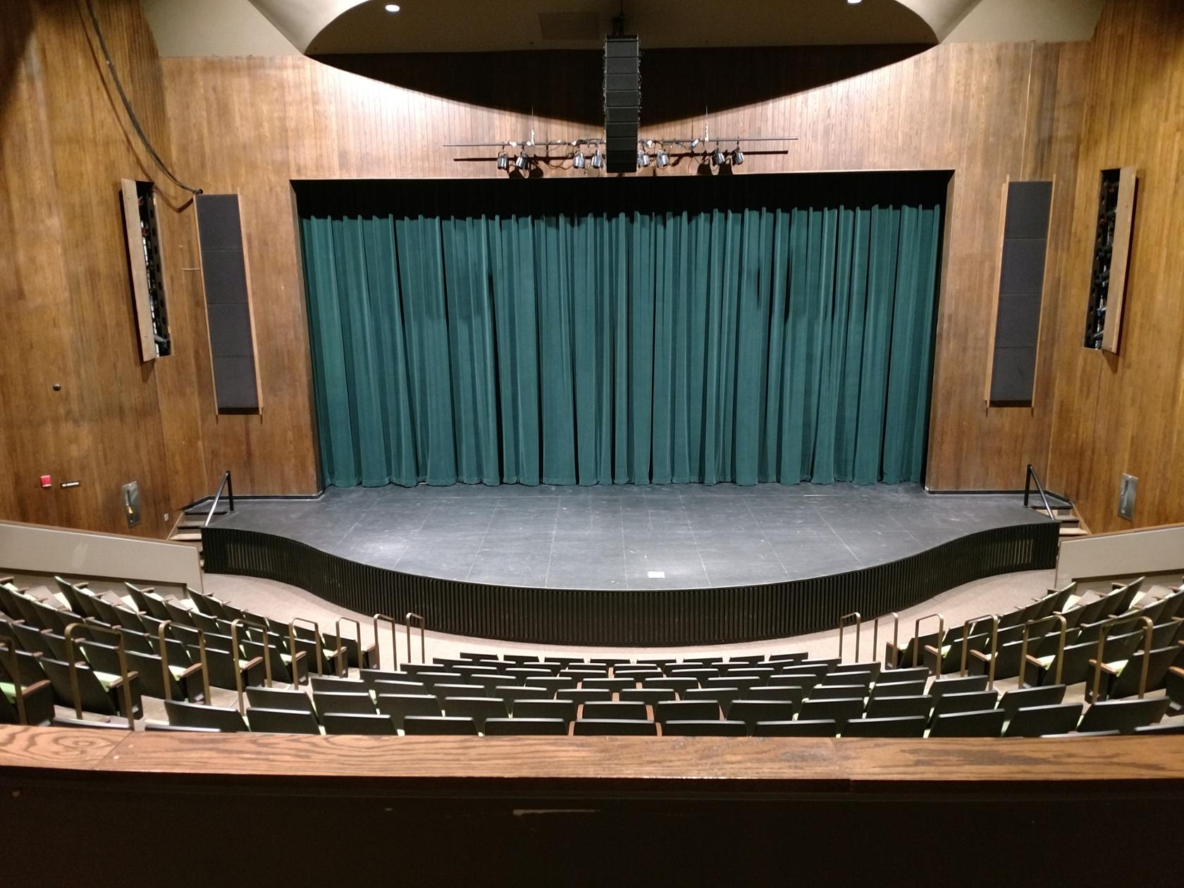Main Curtain at the Western Campus Theatre