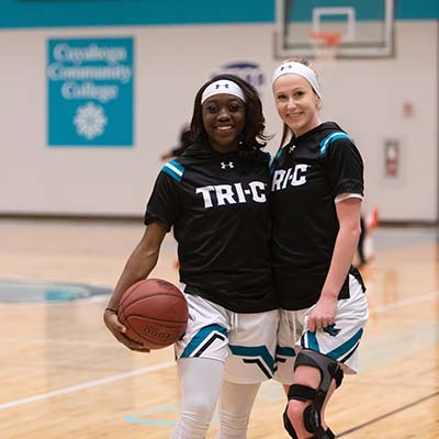 Women Tri-C Basketball Players