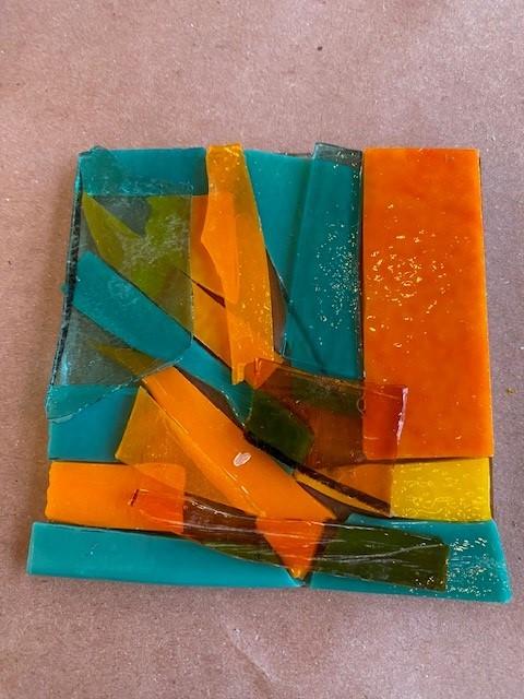 Orange Glass Piece