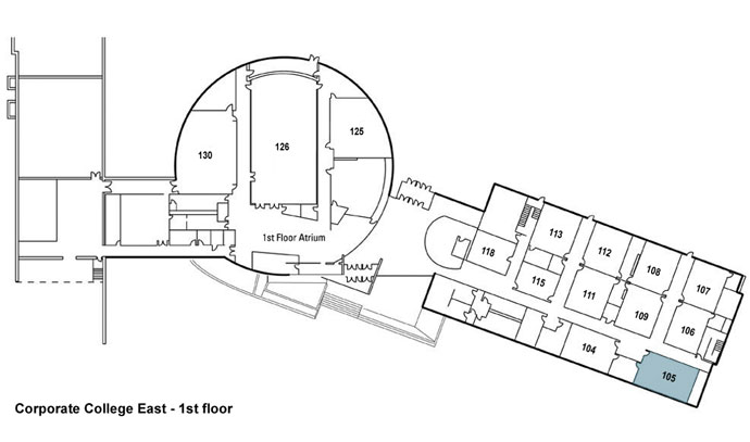 Corporate College East Room 105 Location