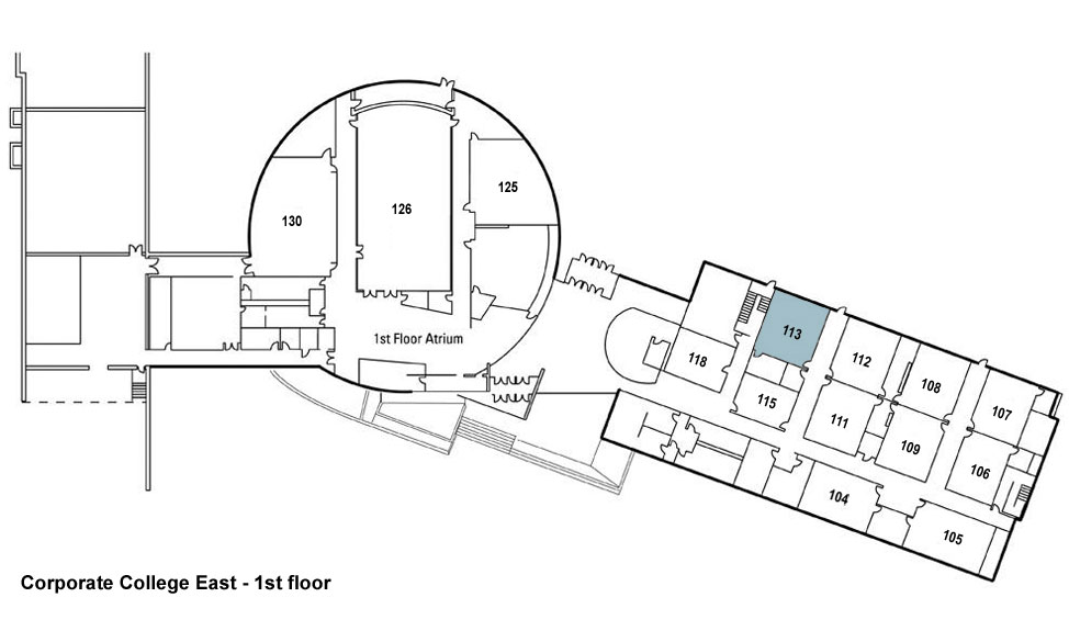 Corporate College East Room 113 Location