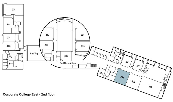 Room 203 Map Location