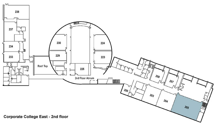 Room 205 Map Location