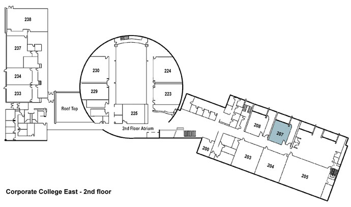 Room 207 Map Location