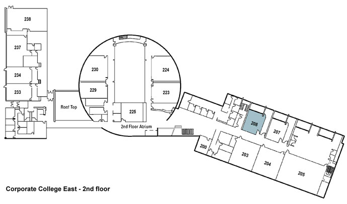 Room 208 Map Location