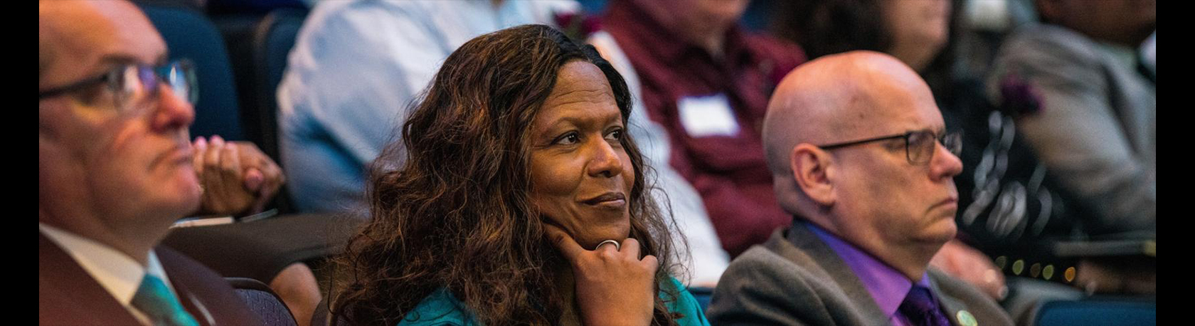 Convocation Attendee in audience