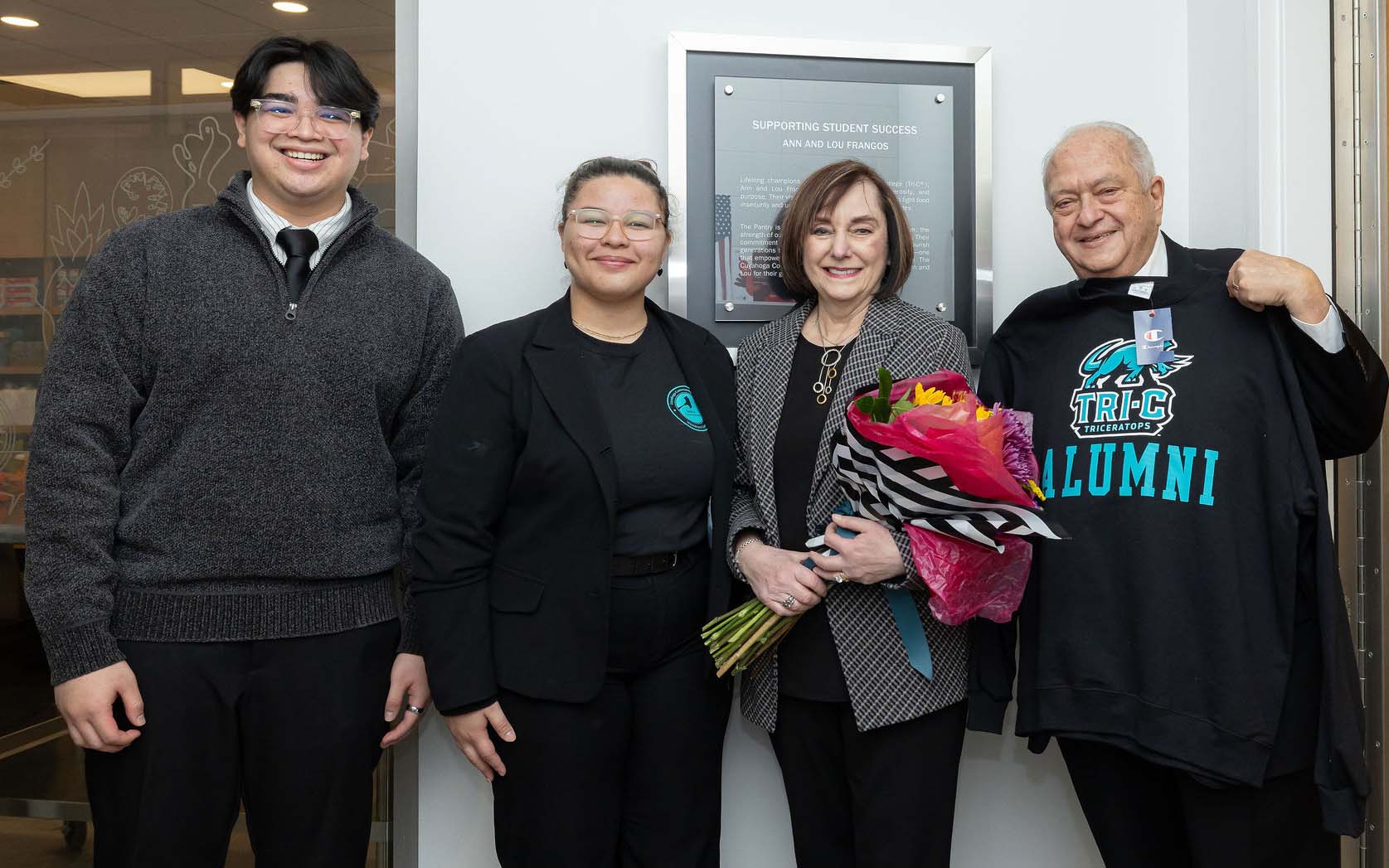 Tri-C Trustee Ann and Lou Frangos honored during reception on campus