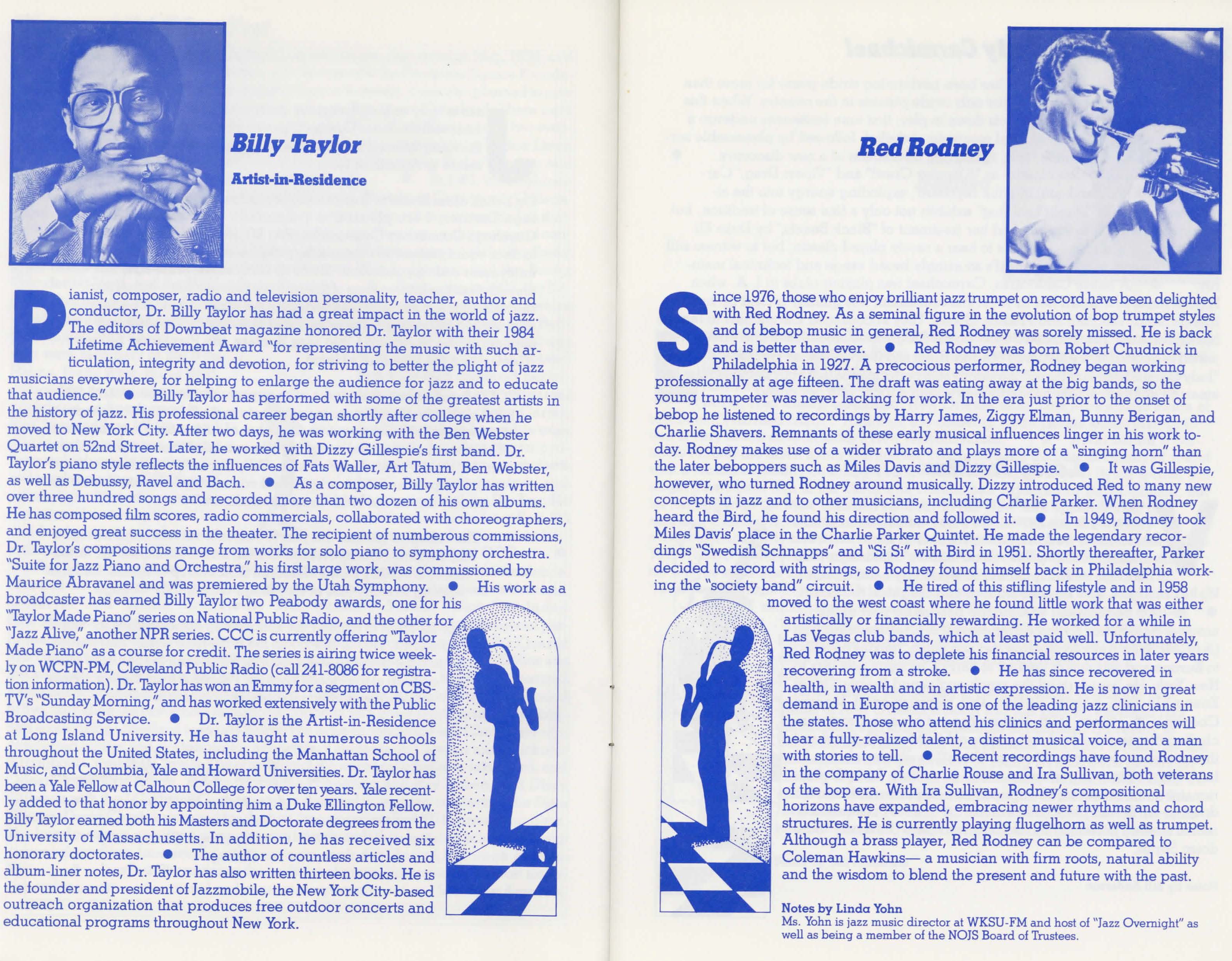 Billy Taylor Program Bio