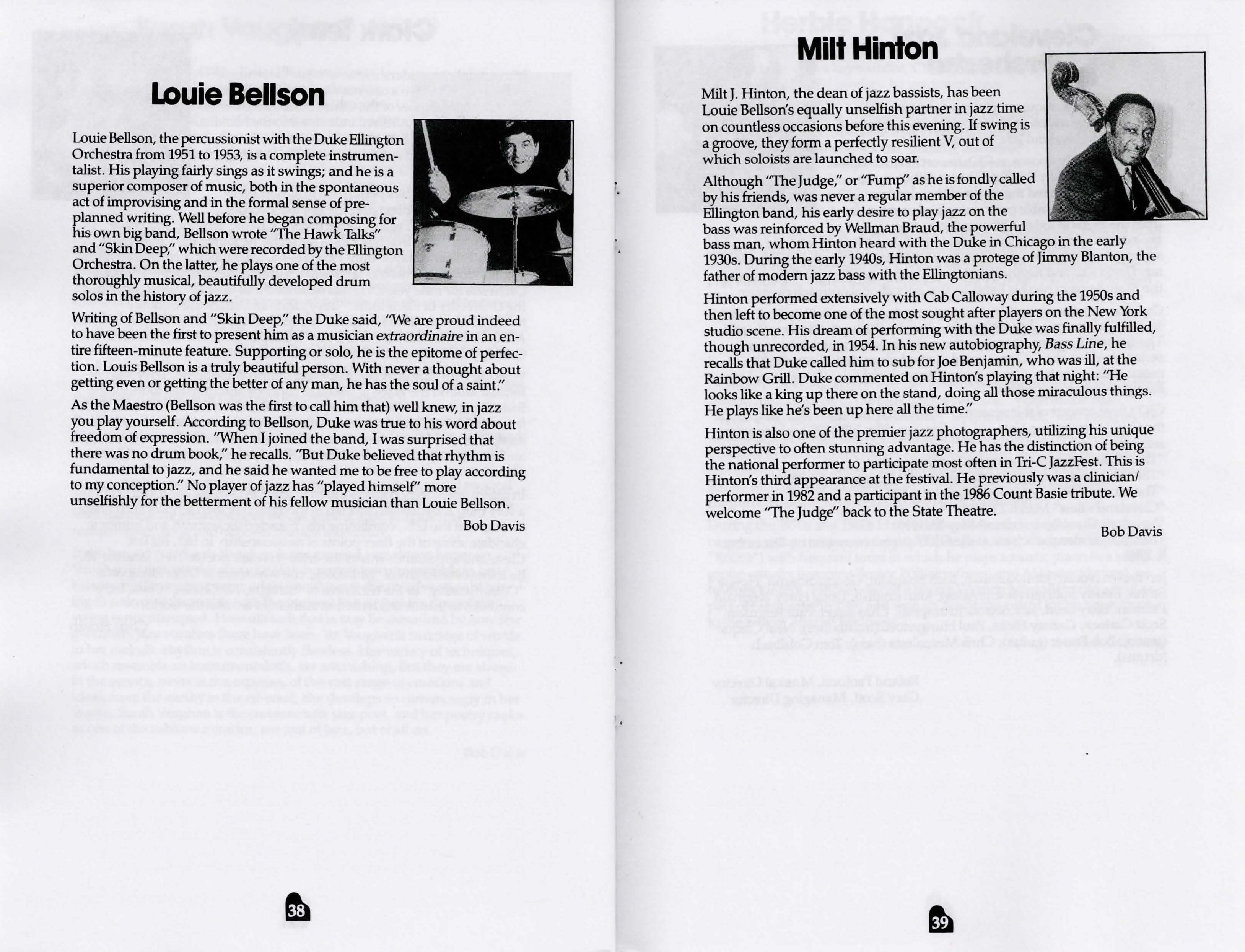 Louie Bellson Program Bio