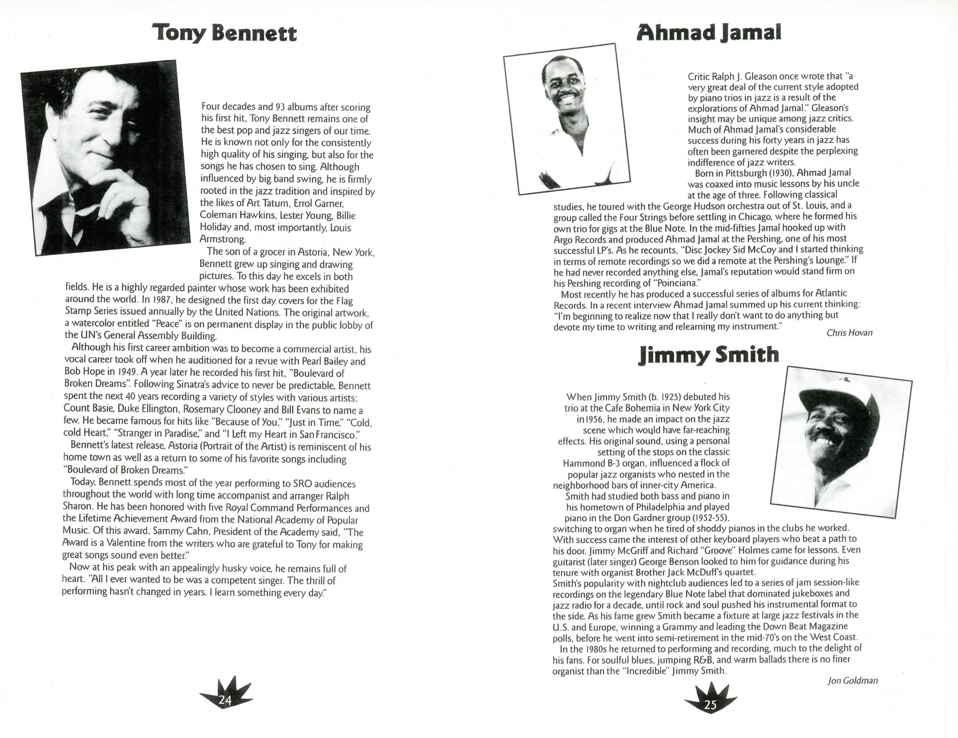 Ahmad Jamal Program Bio