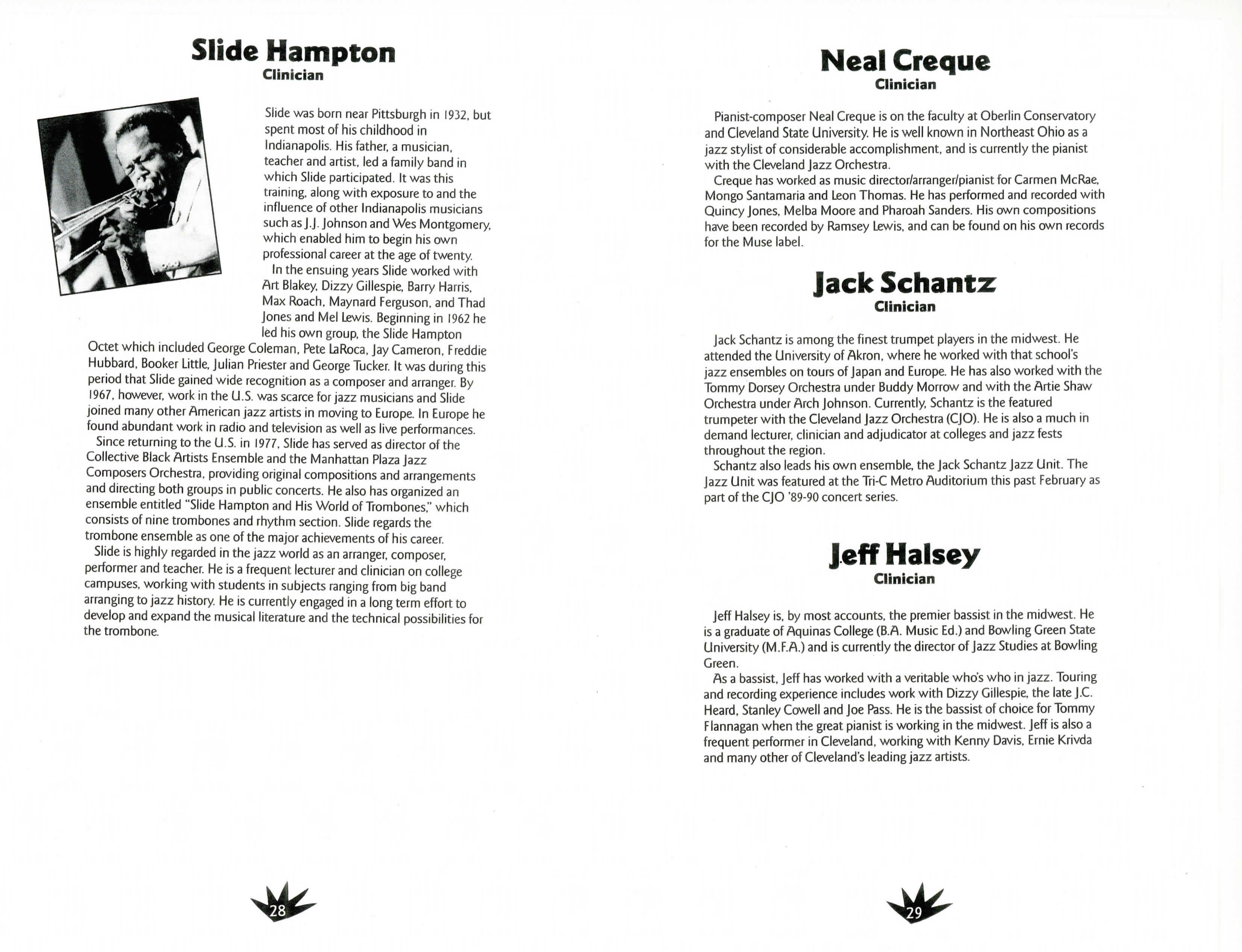 Slide Hampton Program Bio
