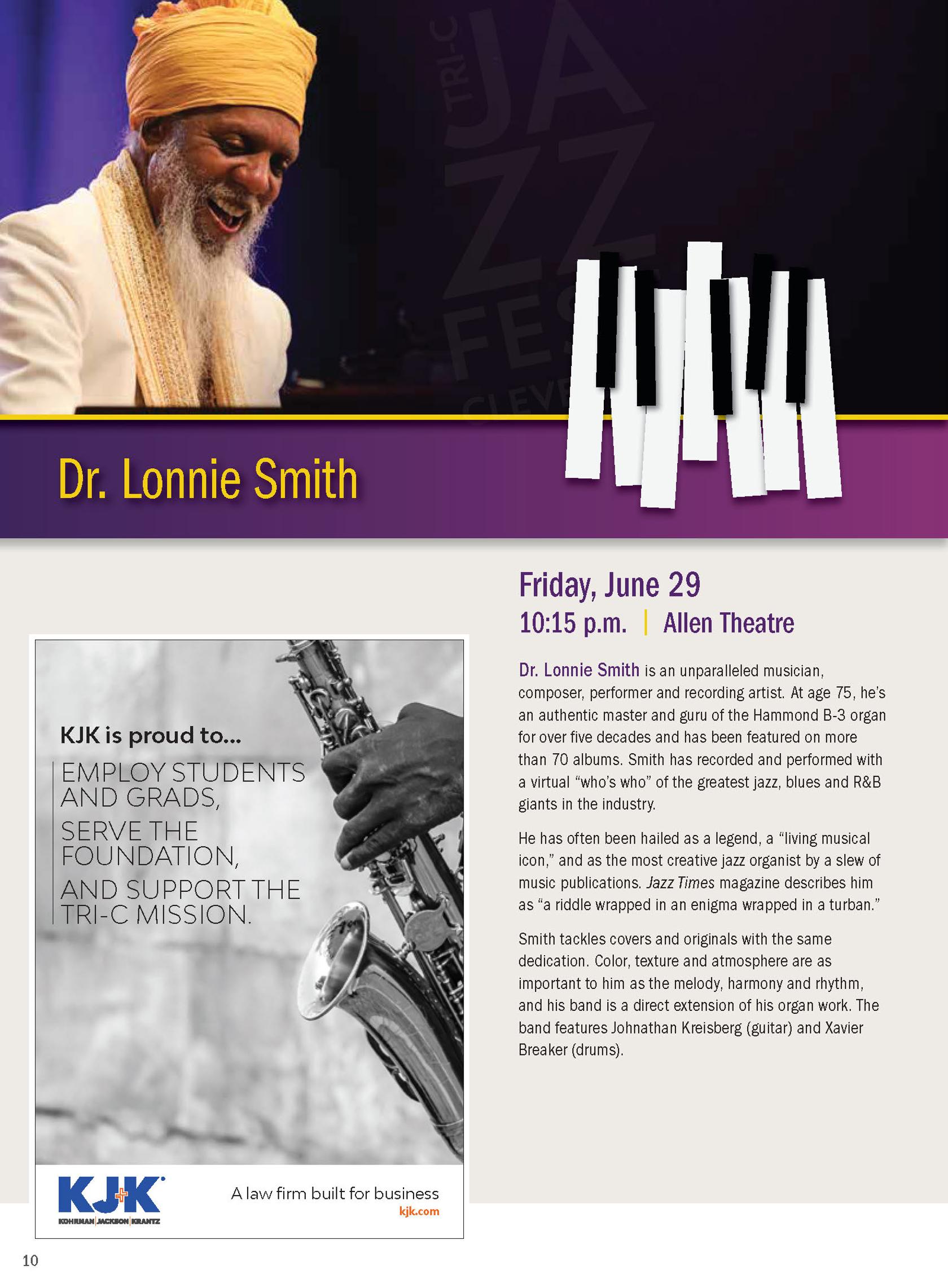 Dr. Lonnie Smith Program Bio