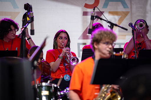 JazzFest Summer Camp students playing music