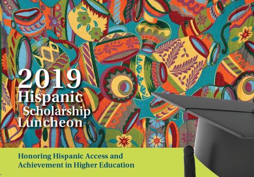 Colorful image promoting Tri-C's Hispanic Scholarship Luncheon