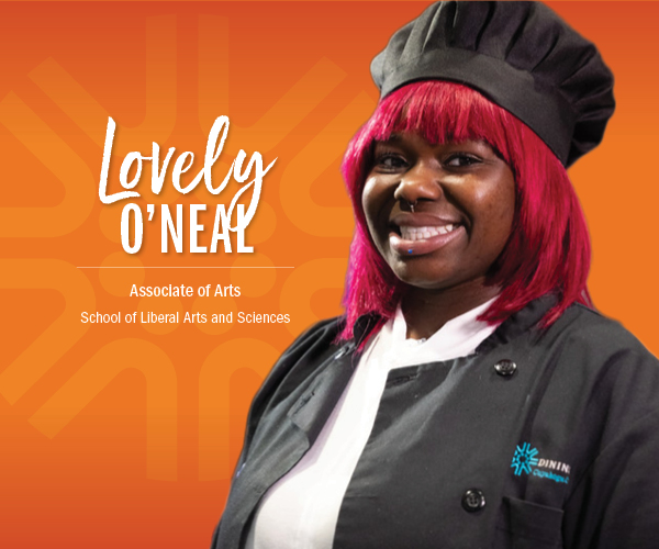 Graphic with image of Lovely O'Neal
