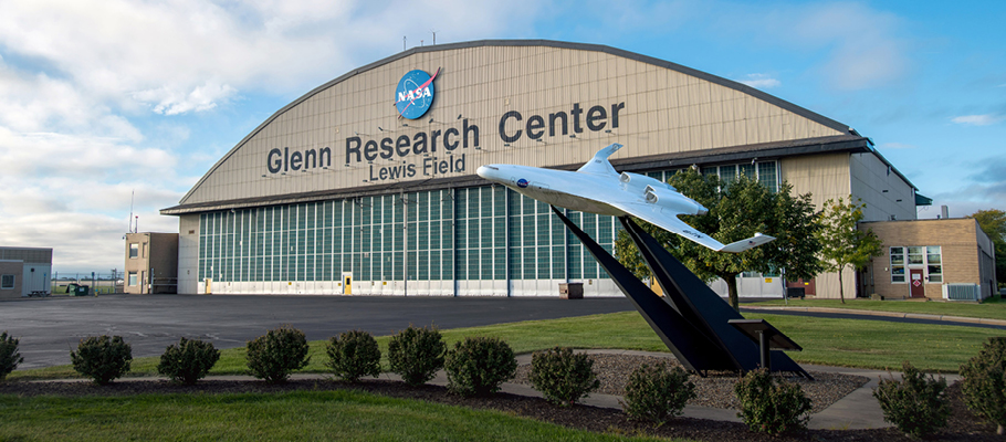 Image of hangar at NASA Glenn facility