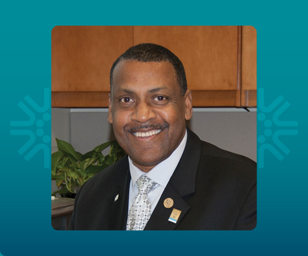 Graphic with image of Chief Clayton Harris