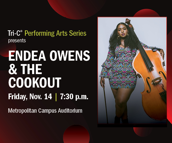 Graphic with image of Endea Owens