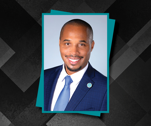 Graphic with image of Cameron Redden