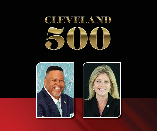 Graphic with image of Michael A. Baston and Megan O'Bryan
