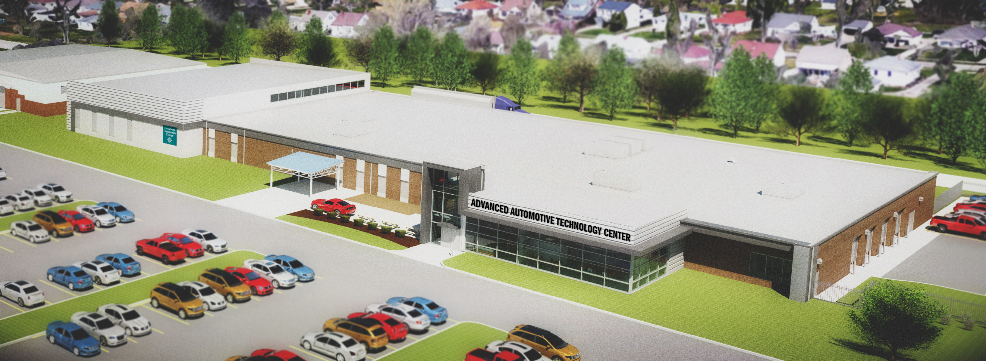 Rendering of the Advanced Automotive Technology Center