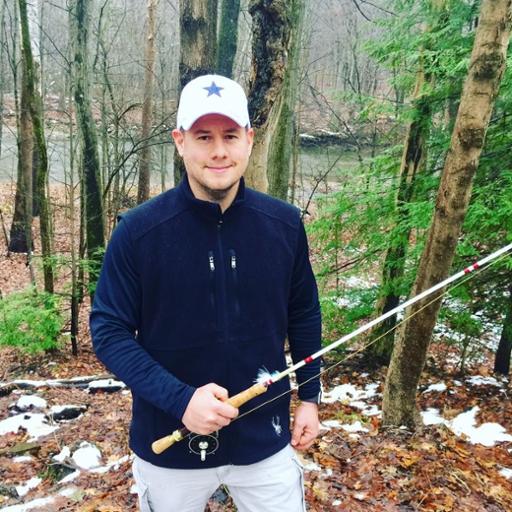 Andrew Pegman near a favorite fishing spot on the Chagrin River.