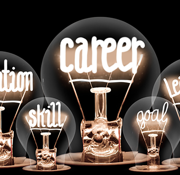 Career light bulb graphic